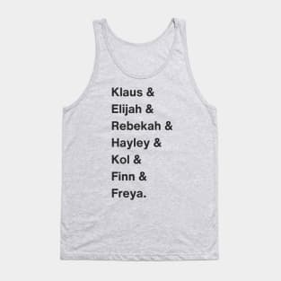 The Originals Character Names Tank Top